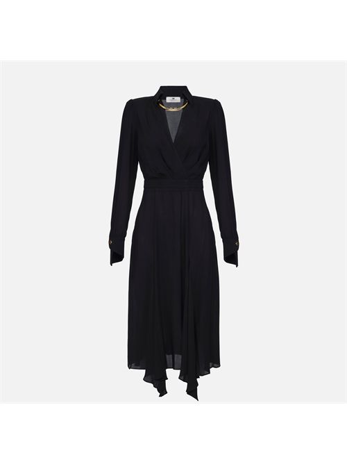 Abito in georgette con collana tubolare ELISABETTA FRANCHI | ABT0356E2/110